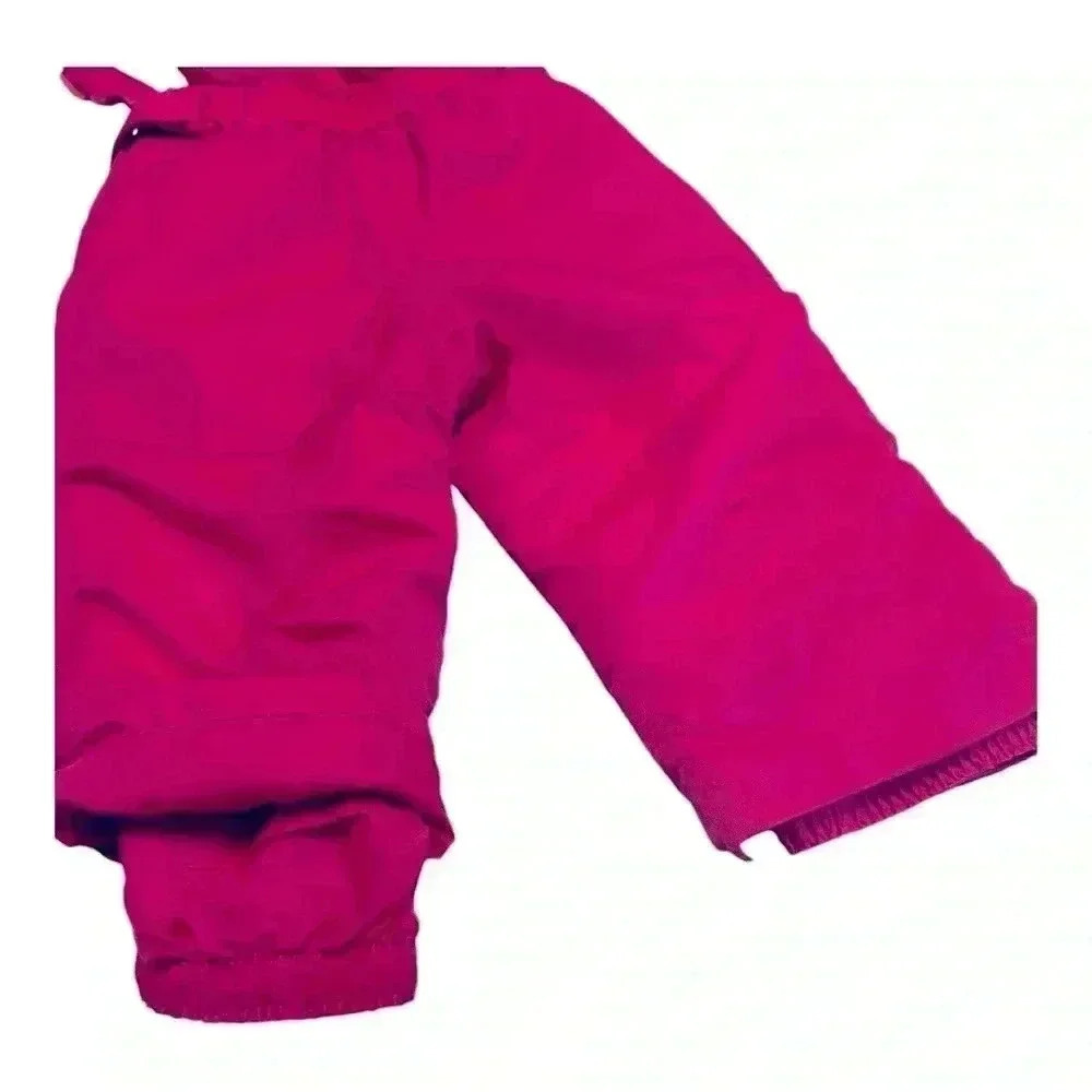 Cat & Jack Snowsuit Girls 18M Pink Heavyweight Snow Bib Outdoor OnePiece Overall - Picture 8 of 10